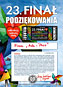 Podziękowanie 23 finał WOSP